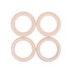 2Pcs/Pairs Wooden Portable Crossfit Gymnastics Rings Gym Shoulder Strength Home Fitness Training Physical Exercise Ring