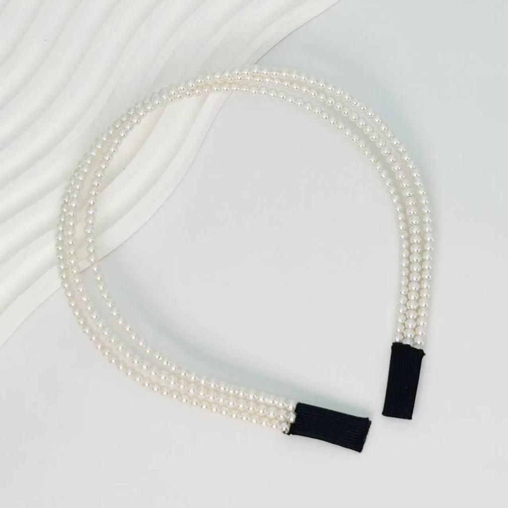 Корейская повязка на голову с бабочкой из жемчуга — свадебный аксессуар ручной работы и аксессуар для волос подружек невесты