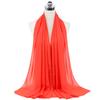 Muslim Chiffon Hijab Scarf Women Long Solid Color Head Wrap For Women Hijabs Scarves Ladies Muslim Veil Jersey Hijabs 180*70cm
