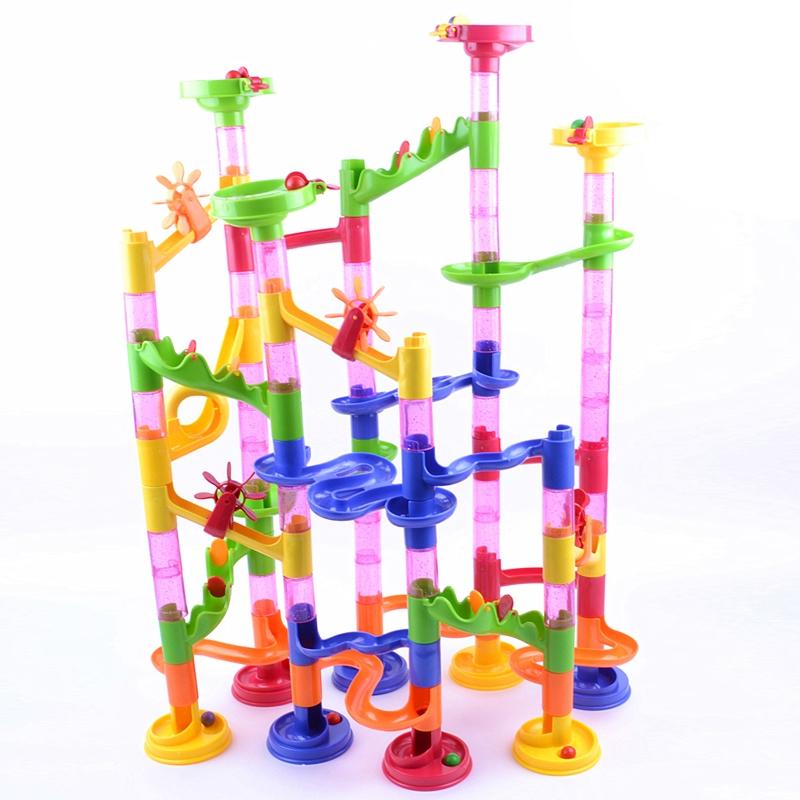 New 58Pcs Marble Run Race Children Kid Boys Building Construction Blocks Creative Game Puzzle Toy