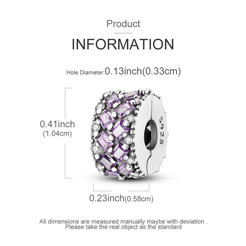 Оригинальные Шармы Бусины Медные Клипсы Шармы Циркон Силиконовые Разделительные Бусины Подходят для Оригинального Браслета DIY Шарм Женские Украшения
