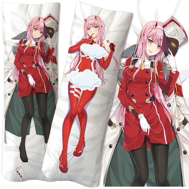 Аниме DARLING in the FRANXX Zero Two Dakimakura Наволочка Подушка Чехол Обнимающая Подушка Чехол Игровая Подушка Otaku Чехол