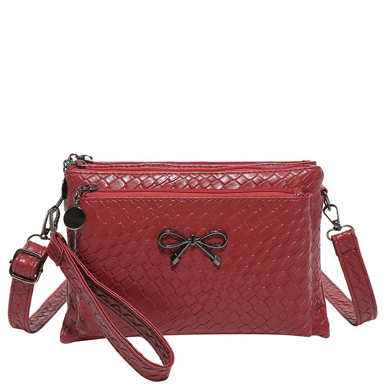 Вместительный французский минималистичный горизонтальный кошелек-конверт для ношения в руке для модной плетеной сумки на ужин