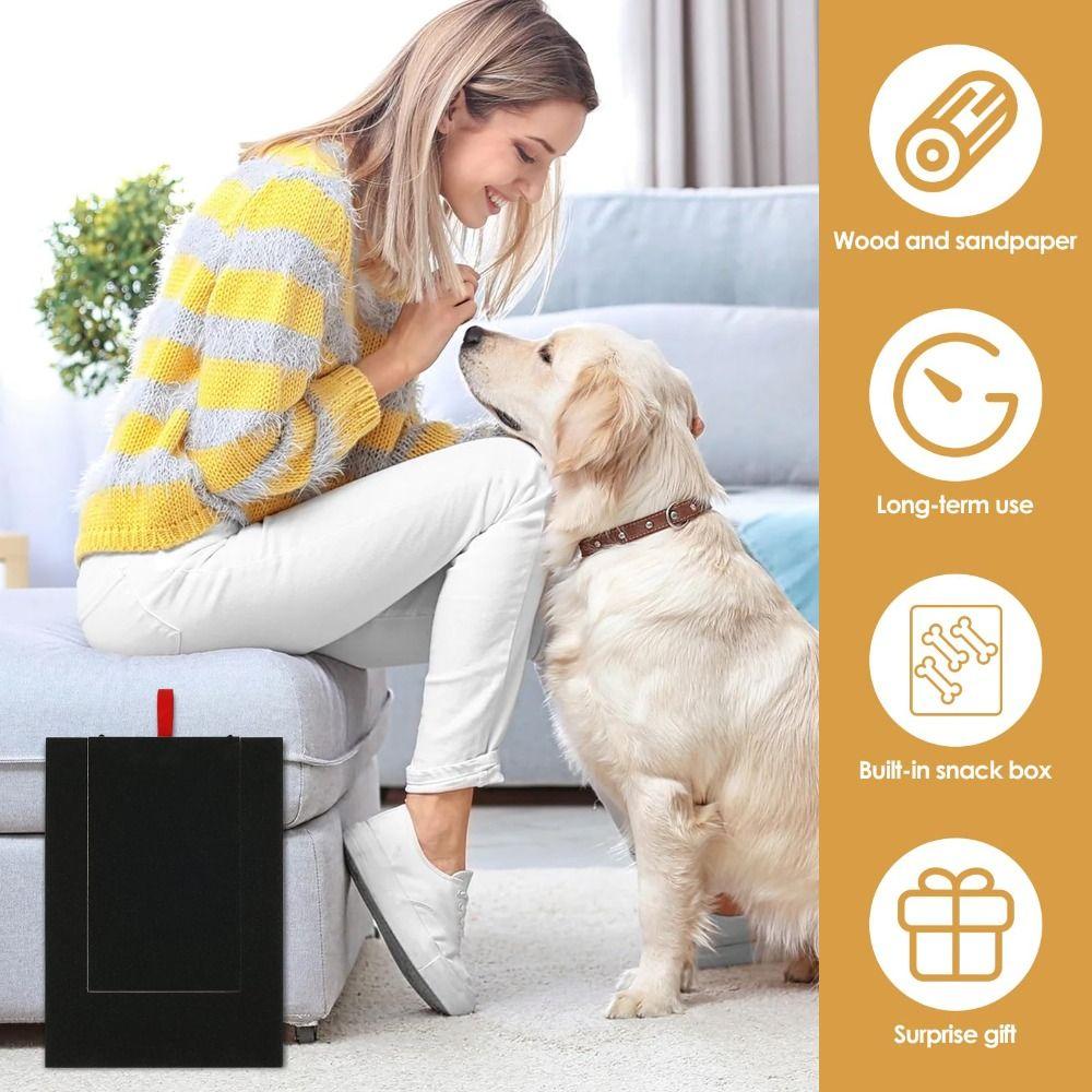 Деревянная доска-пилка для когтей собаки, не вызывающая стресс, царапка для лап собаки, прочная наждачная доска