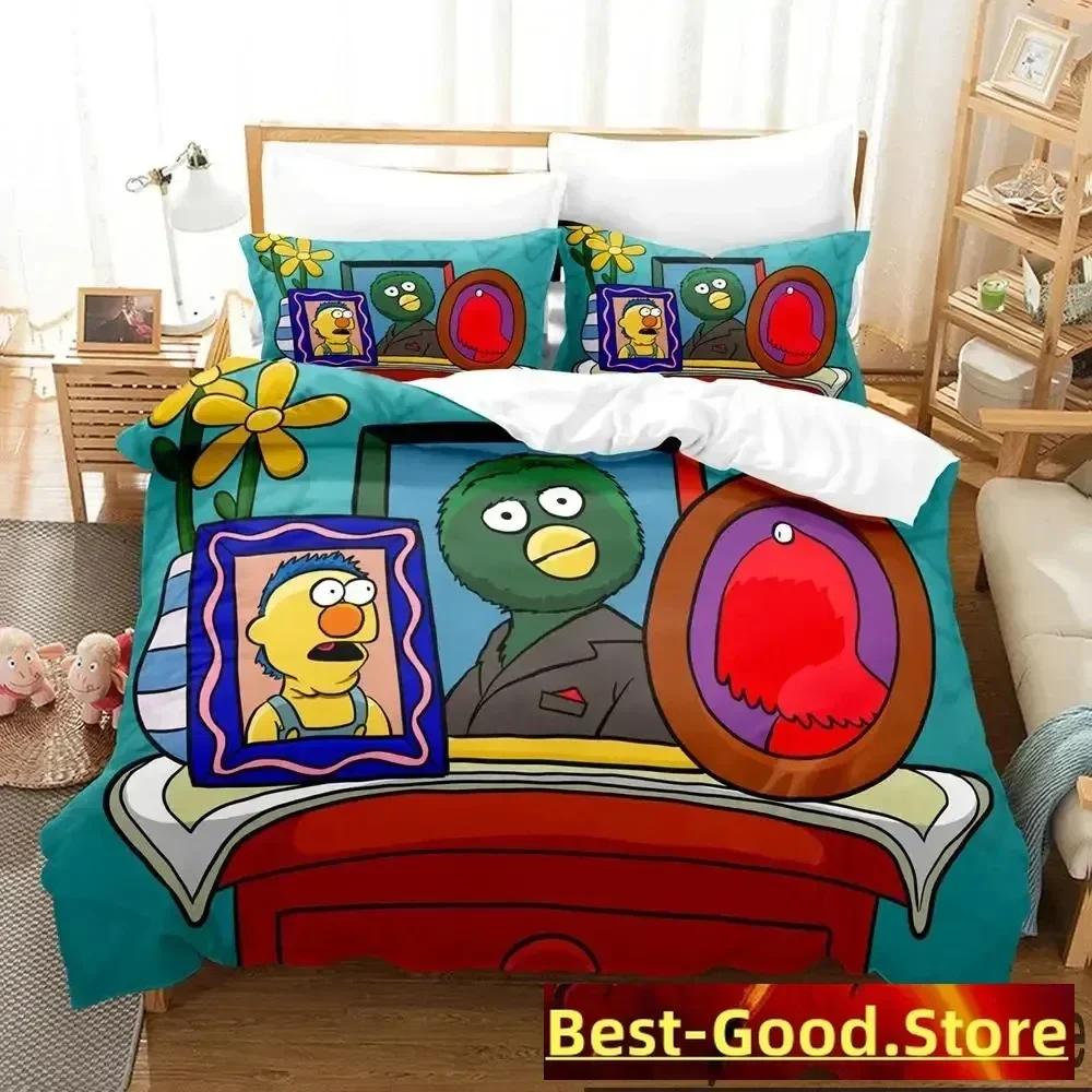 3D Print Dont Hug Me Im Scared Bedding Set Boys Girls Twin Queen King Size Duvet Cover Pillowcase Bed Boys Adult