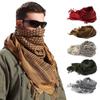 Summer Unisex Tactical Arab Cycling Mask Scarf For Man Women Fashion Lightweight Hijab Scarf Spring Army Plaid Head Scarf Mask