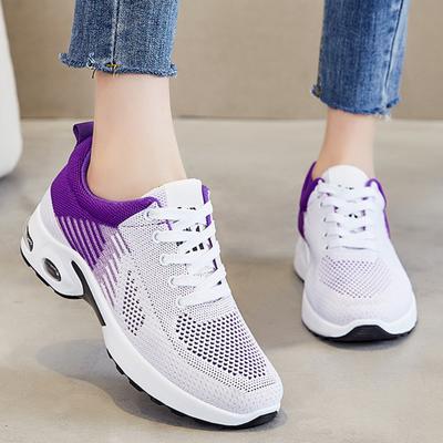 Новое поступление, женские туфли на плоской подошве со шнуровкой и круглым носком, дышащая сетчатая обувь на плоской подошве для тенниса и спорта на открытом воздухе