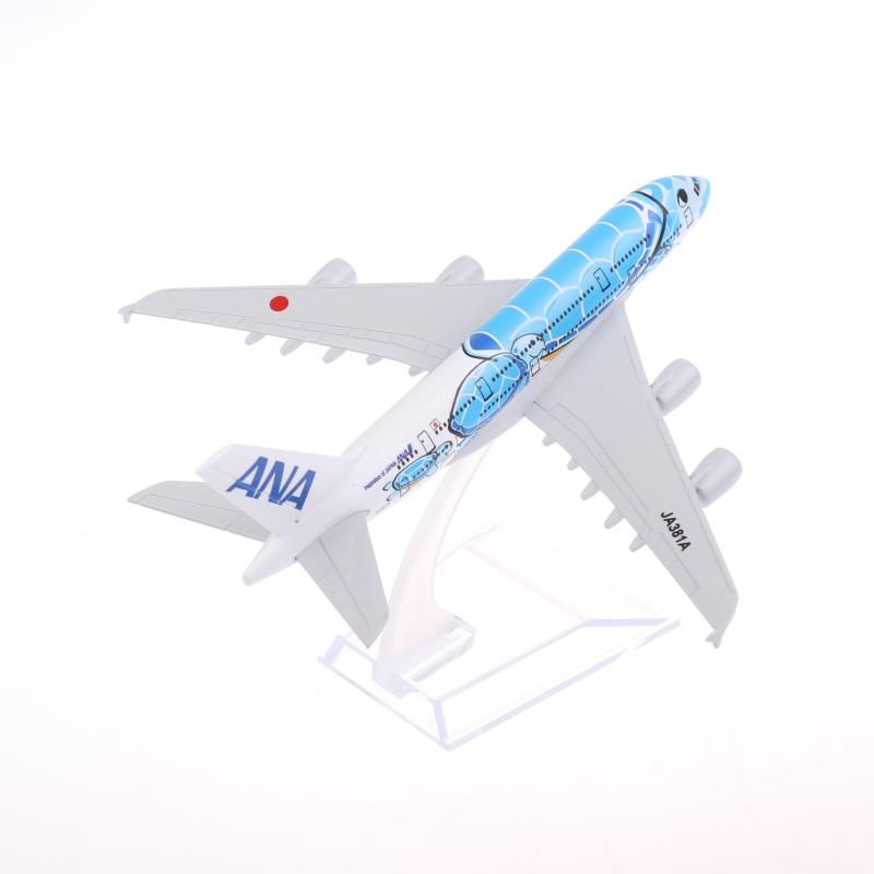 1 Набор Синяя Морская Черепаха Airbus 380 A380 Airways Металлический Сплав Литой Самолет 16 См Самолет Air Japan Ana Airlines Модель Самолета Игрушка