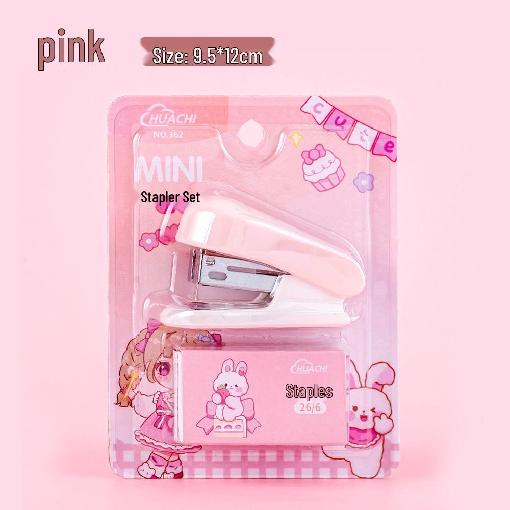 Мини Набор Мультяшных Степлеров - Портативная Машинка для Сшивания Студенческих Тестовых Работ