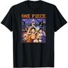 Футболка с логотипом аниме One Piece, бегущий в страхе, в стиле хэви-метал