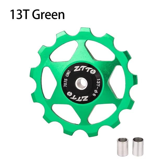 ZTTO 11T 13T MTB Bicycle Rear Derailleur Jockey Wheel Steel Bearing Pulley AL7075 CNC Road Bike Guide Roller Idler 4mm 5mm 6mm