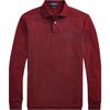 Polo Embroidered Pony Logo Long Sleeve Polo Shirt Men Tops Burgundy 710680790-023
