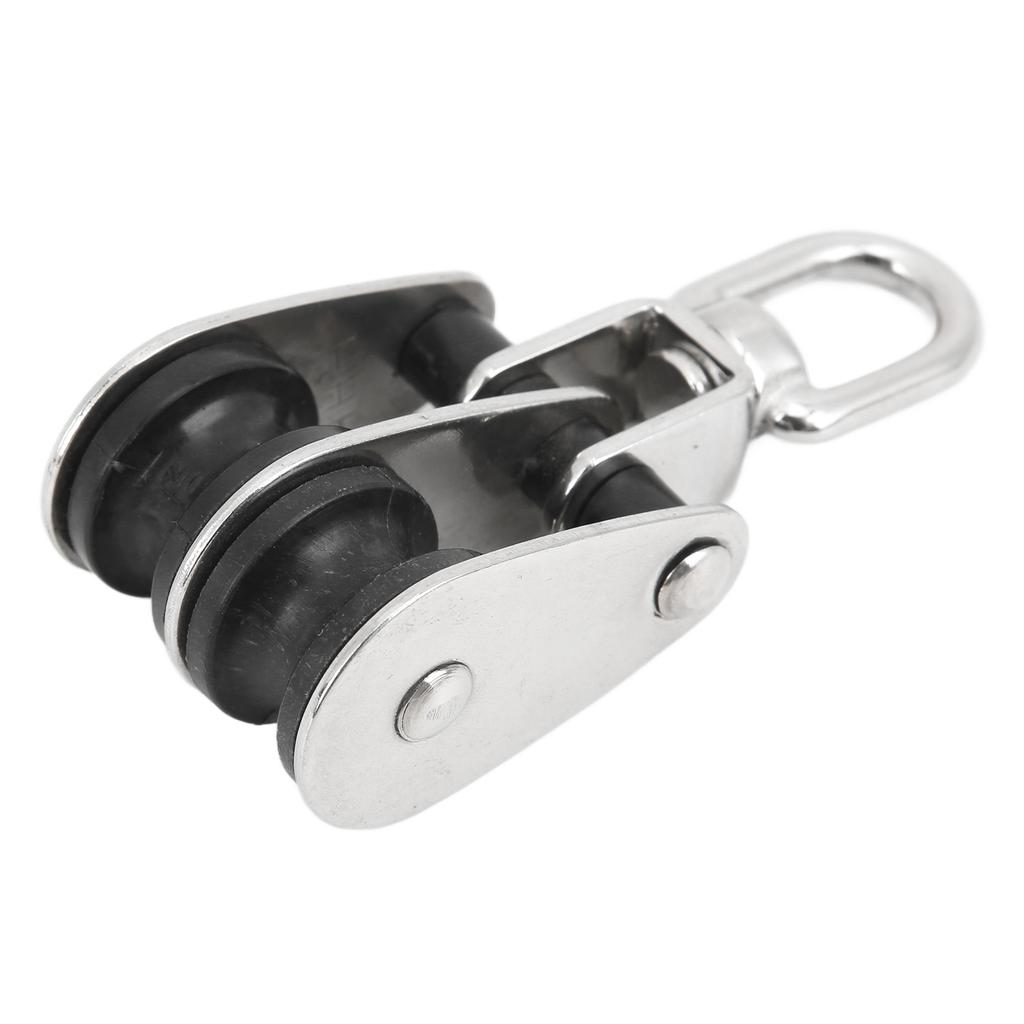 25mm 1in Marine Pulley Rotatable 304 Stainless Steel Waterproof Corrosion Resistant