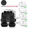 AUTO PLUS Universal Car Seat Cover Set Pu Leather Vehicle Cushion Full Surrounded Protector Fit Most Car Suv Truck  Accessories