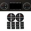 Dash & Radio Button Repair Decal Stickers Car Climate A/C Control Audio Knobs X2
