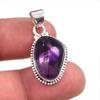 Подвеска из натурального облачного аметиста из стерлингового серебра 925 пробы 1,5 дюйма B3c72