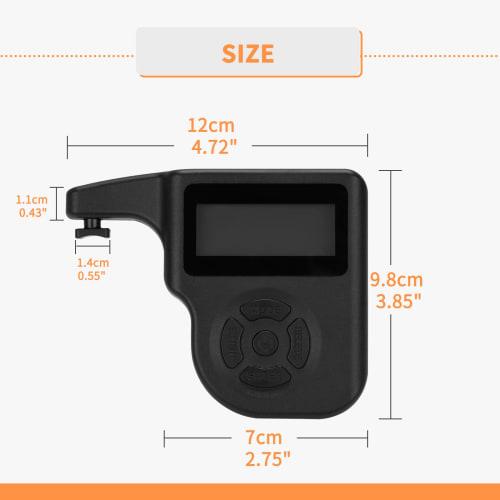 Ideagle Professional Digital Trigger Pull Scale, 0-12 lbs, 1 oz Increments, Accurate Reading, Trigger Pull Gauge, LCD Display (Black)