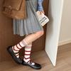 Mulberry, Silk, Cotton, Wool Socks, Winter Striped Boneless Socks, Mid-calf Socks, Striped Socks for Women