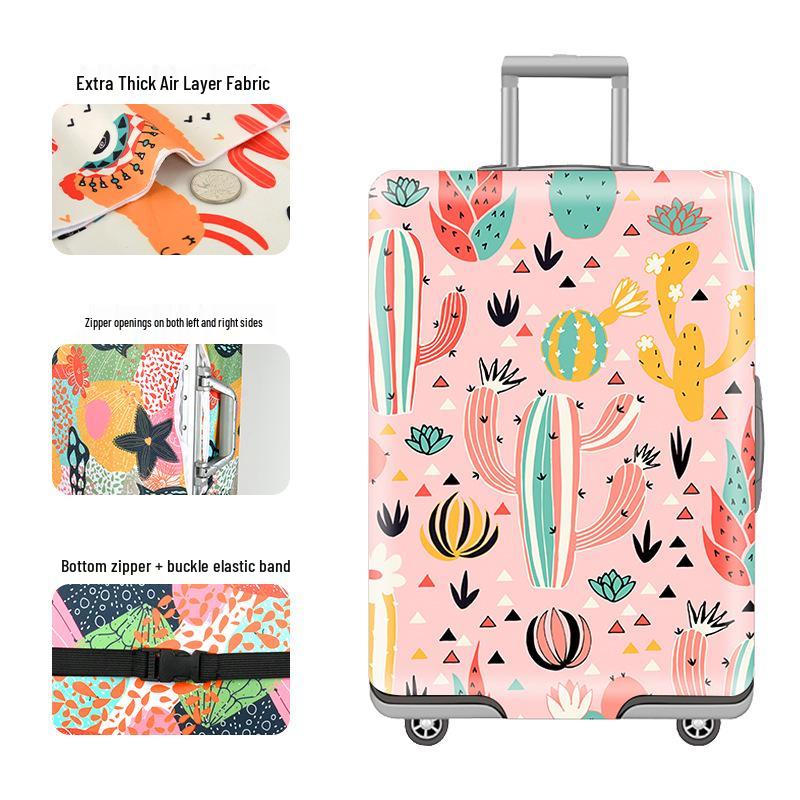 Thickened Cartoon Leather Suitcase Covers: Protective Dust Cover for 20, 24, and 28 Trolley Cases