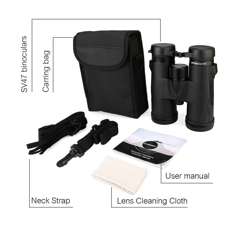 Бинокль SV47, профессиональный водонепроницаемый и защищенный от запотевания бинокль 8x32/8x42/10x42 для наблюдения за птицами