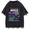 Женская Унисекс Молодая Мико Рэп Футболка Винтажный Хлопок Стиль 90-х Y2K Футболка