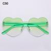 Trendy Colorful Candy Color Heart-shaped Sunglasses Shades Party Sun Glasses Heart Glasses