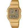 Casio Серия Vintage A130WEG-9A Унисекс Аналогово-цифровые часы Золотые Нержавеющая сталь Водонепроницаемость 50 м