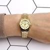 Casio Easy To Use Daily Slim Simple Men and Women Couple Watch 001 Gold Yellow Ladies