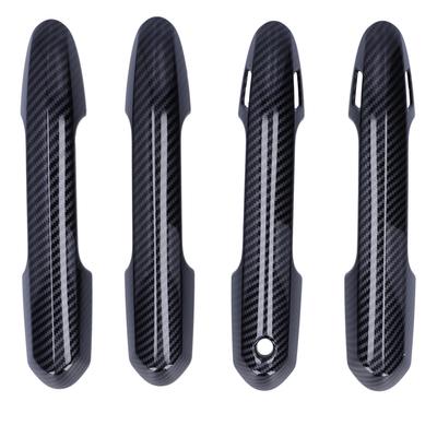 4 шт. Накладки на наружные дверные ручки, отделка в стиле карбонового волокна, декор, подходят для RAV4 2019?2021