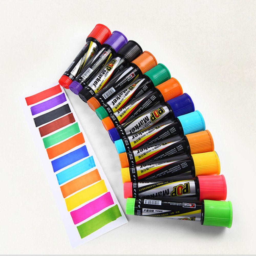Poster Pen Refillable Marker Pen Paint Permanent POP Waterproof 20mm Sketching Graffiti Markers