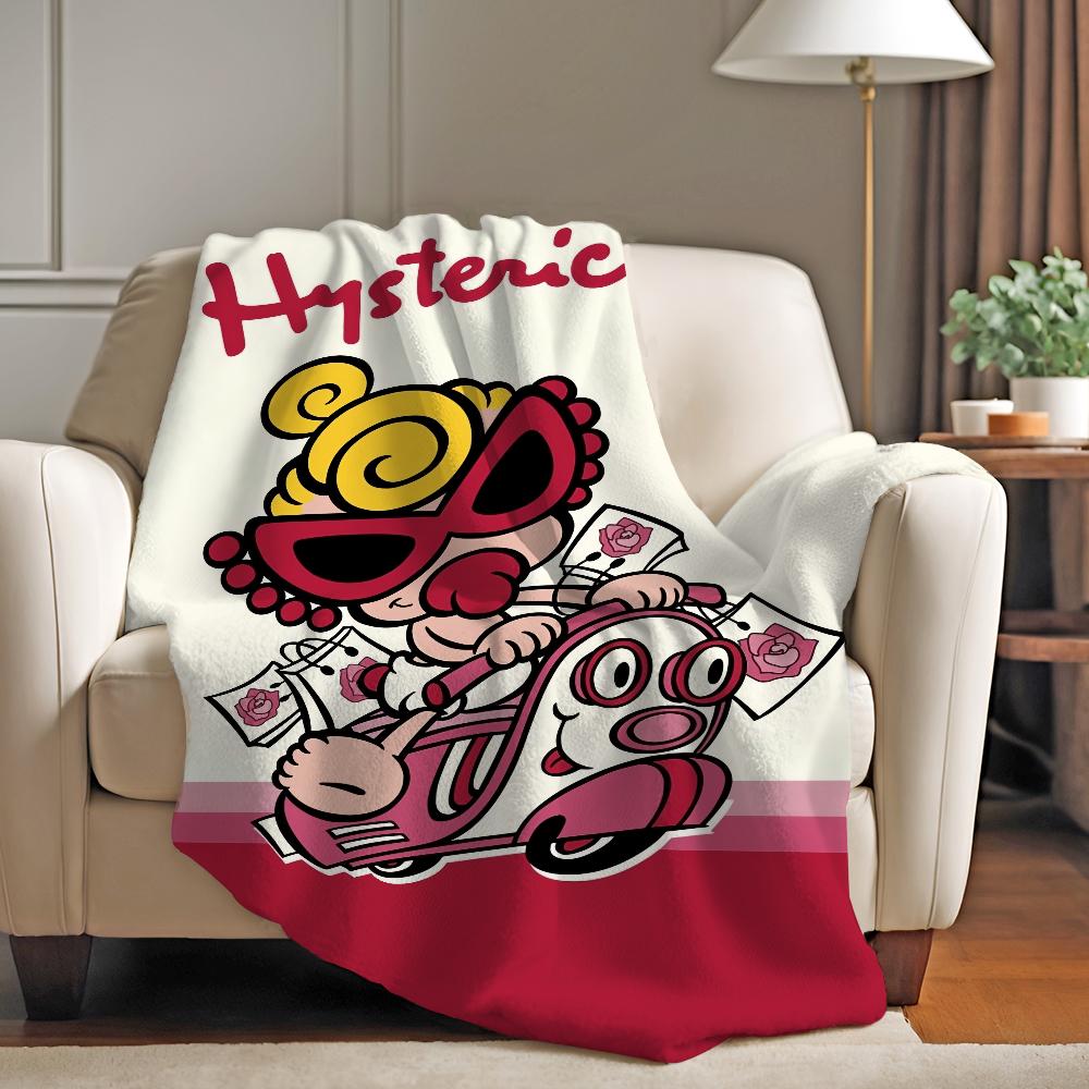 Модный бренд H Hysteric M Мини-плед Мягкий и приятный для кожи Для дивана Кровати Дневного сна Покрывало Всесезонное Одеяло