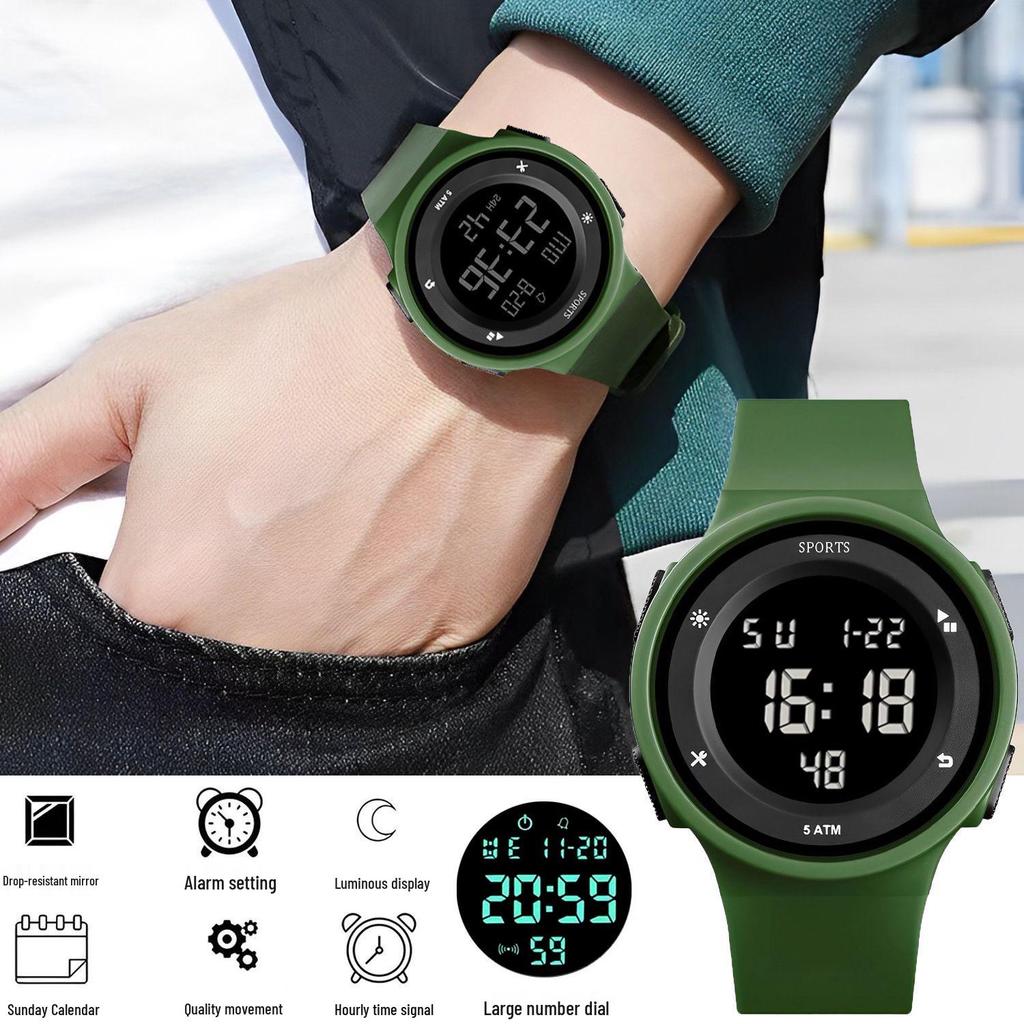 Children's Luminous Korean Style Electronic Watch – Alarm Clock for Students