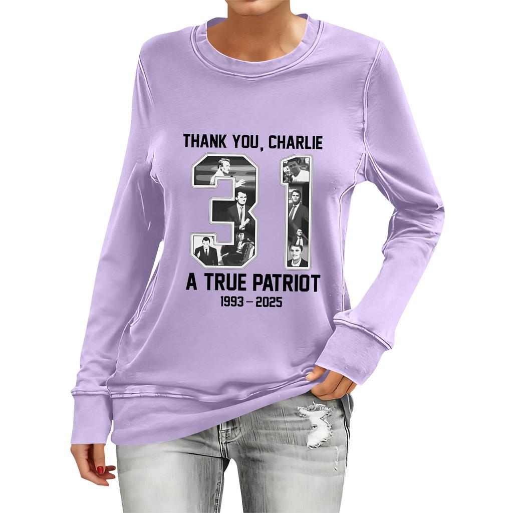 Women's Fashion Casual Long Sleeve Printed Neck Top