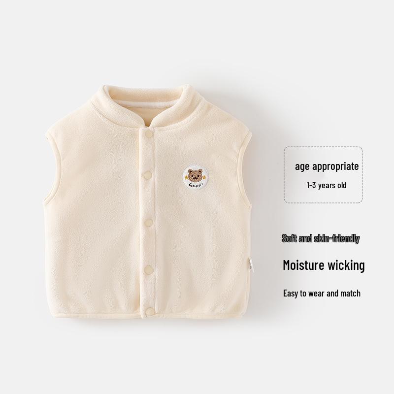 Детский стеганый бархатный жилет - Безрукавная куртка для маленьких мальчиков и девочек (Осень зима)