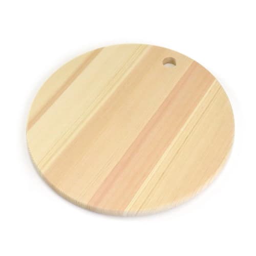 Tosa Ryu Shimanto Hinoki Round Cutting Board, Natural, 30cm, HC-2400