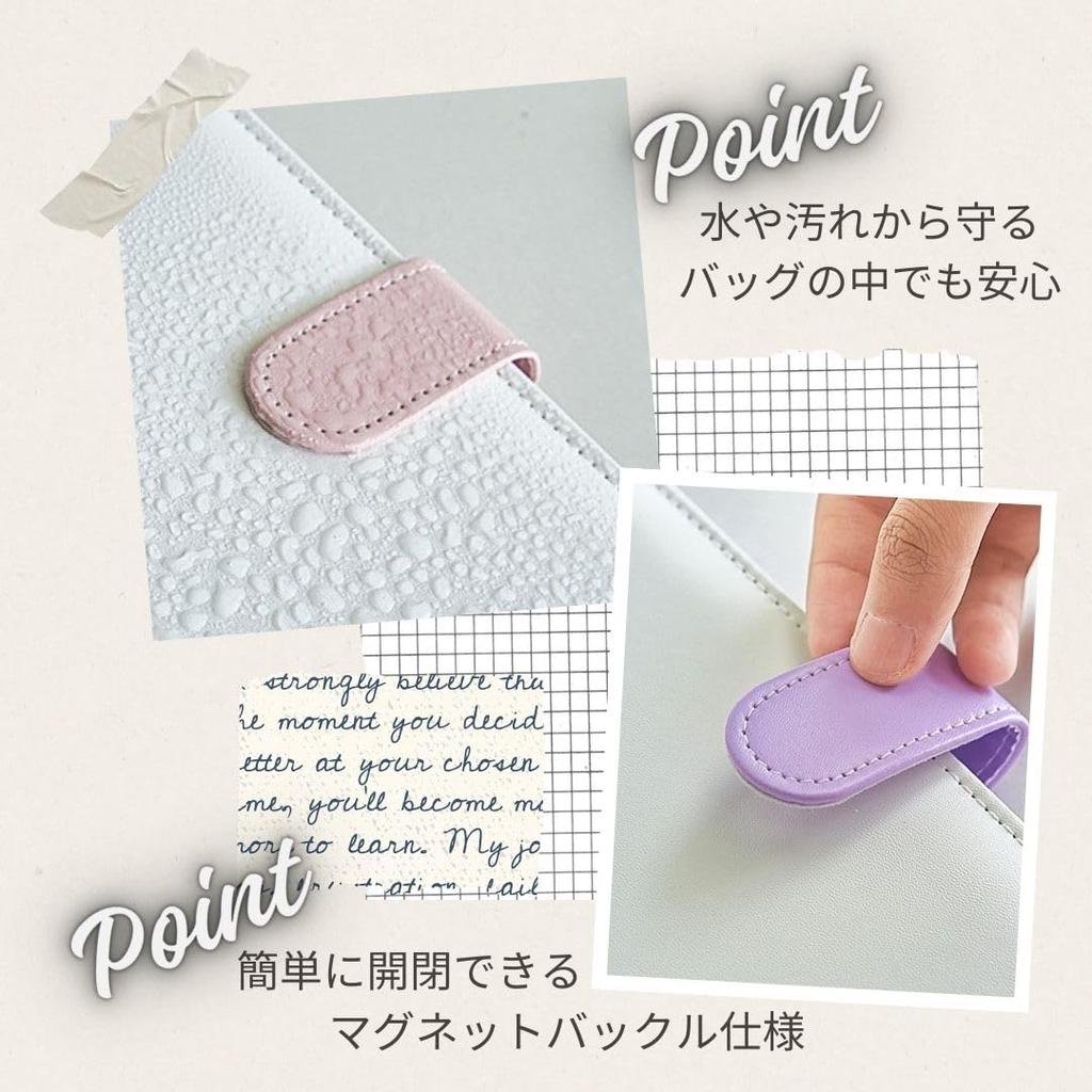 LINAXYZ Мини-биндер для коллекционных карточек, корейских ID, членских билетов и сменных листов Белый Мох 3 кольца Карты, Коллекции, Держатели, Instax, Значки, Избранное,