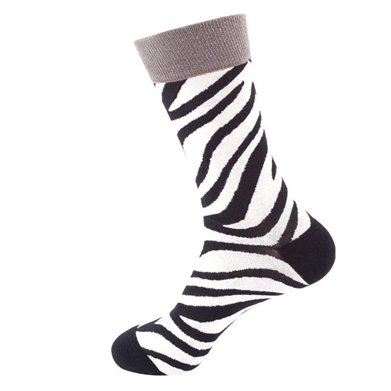 1 пара новых модных повседневных носков Happy для мужчин, женские носки средней длины в стиле хип-хоп с ромбическими точками