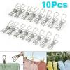 20PCS 6cm Stainless Steel Wire  Underwear and Panty Clip Socks Rack Clip Sealing and Drying Socks Clip