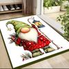 1Pc Holiday Gnomes Celebration Carpet Rug Soft Washable Antislip Home Living Room Sofa Mats Personalized Christmas Rug