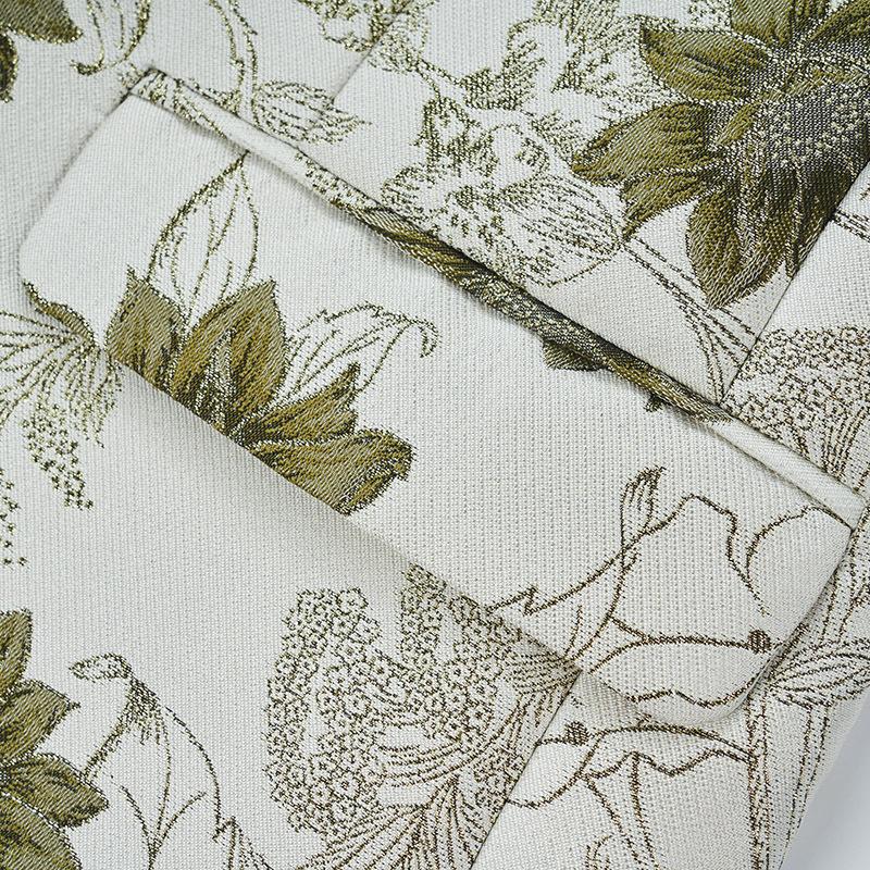 MAGLESON Мужская одежда Стильный цветочный узор с принтом Формальная мужская деловая офисная куртка