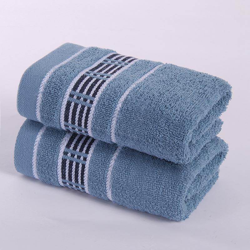 Мягкое, впитывающее полосатое полотенце для лица - хлопковая смесь для домашнего использования