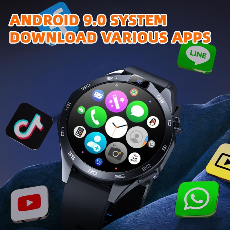 4G SIM Card Smartwatch Round Screen Card Phone Watch 1.85-inch Smart Watch Smart Watch Front And Rear Camera Heart Rate