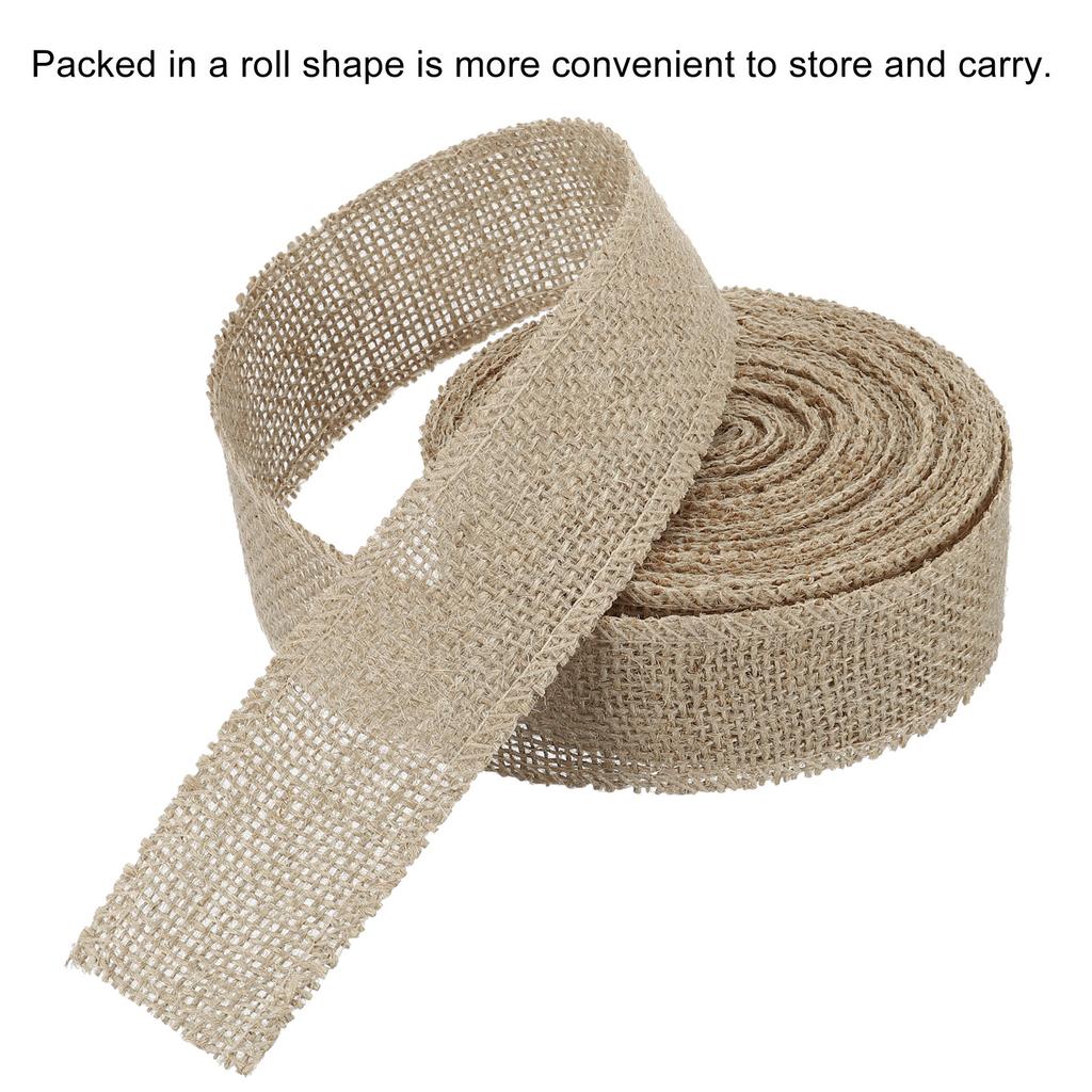 Мешковина Ткань Лента Проволочная Джут Поделки Рулон для Вечеринки Дом DIY Упаковка Украшение