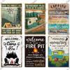 Decor Camping Tin Sign Vintage Plaque Metal Plate Retro Posters Wall Art Decor for Trip Car Home Living Room Unique Gift