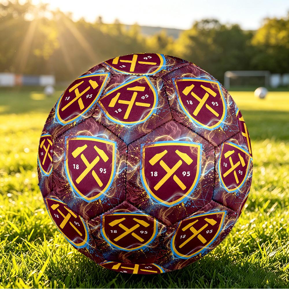 Футбольный мяч West Ham United, размер 5, с принтом, противоскользящий, для взрослых, футбольный мяч-сувенир для фанатов футбола