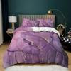 Home Textile Marble Texture Three-Piece Gradual Change Quilt Cover Digital Printing Bedding