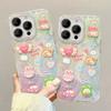 Applicable To Apple 15 Mobile Phone Case Iphone14pm Three-dimensional Rabbit Doll 13pro Feather Yarn 12 Laser 11 Cute X