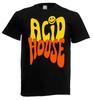 Взрослые Acid House Rave Музыкальный Фестиваль Танцевальной Музыки 80-х 90-х Унисекс Черная Футболка