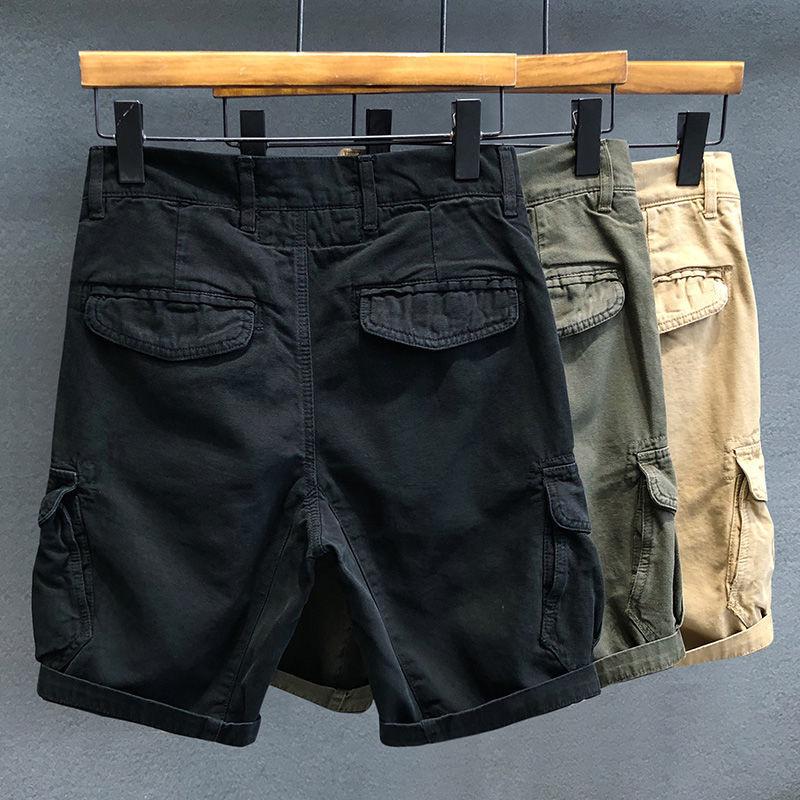 Men's Trendy Summer Workwear Shorts - Fashionable, Casual, and Handsome Mid-Length 5-Point Pants