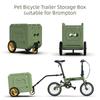 Коляски для кошек и собак, подходящие для прицепа к велосипеду Brompton, Модифицированные детали, Тележки для перевозки домашних животных, Велосипедный прицеп, Велосипедные путешествия, На открытом воздухе